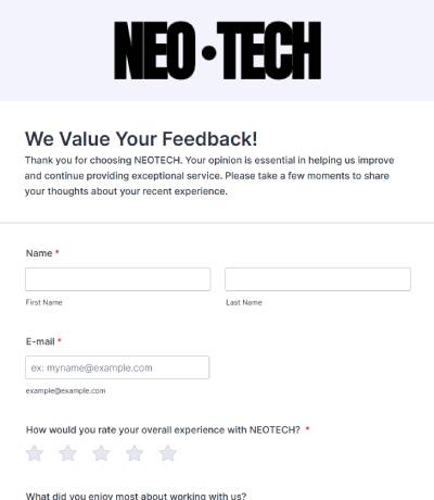 Feedback Form