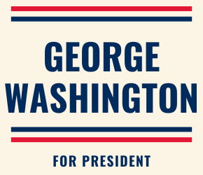 George Washington for President Logo